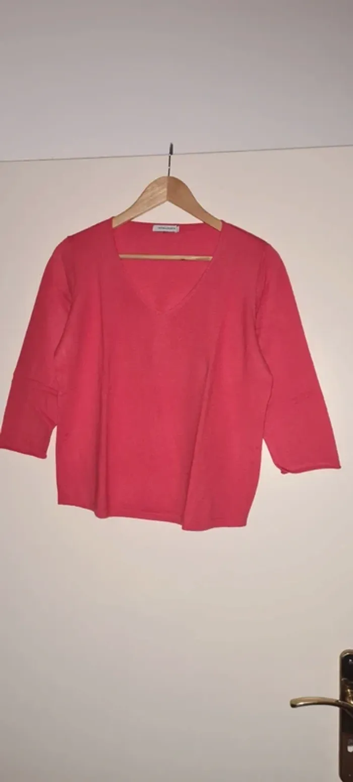 Pull corail col V Victor & Juliette - photo numéro 4