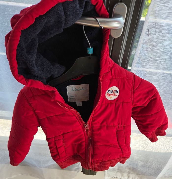 Doudoune Kimbaloo garçon rouge 12 mois - photo numéro 2