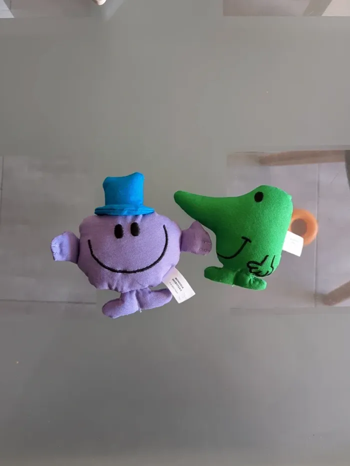 Lot de 2 peluches monsieur madame