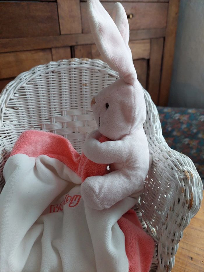Doudou mouchoir lapin Baby Playkids - photo numéro 2