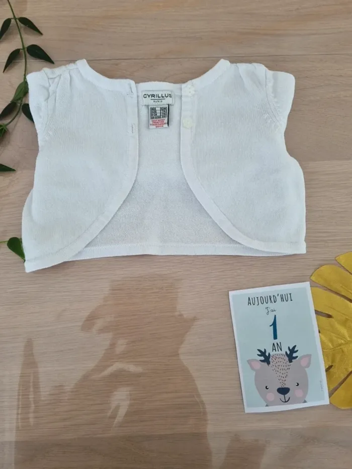 Gilet blanc Cyrillus Paris porté 2x - photo numéro 4