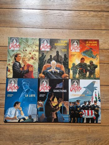 Lot de 6 bd alpha 1 à 6