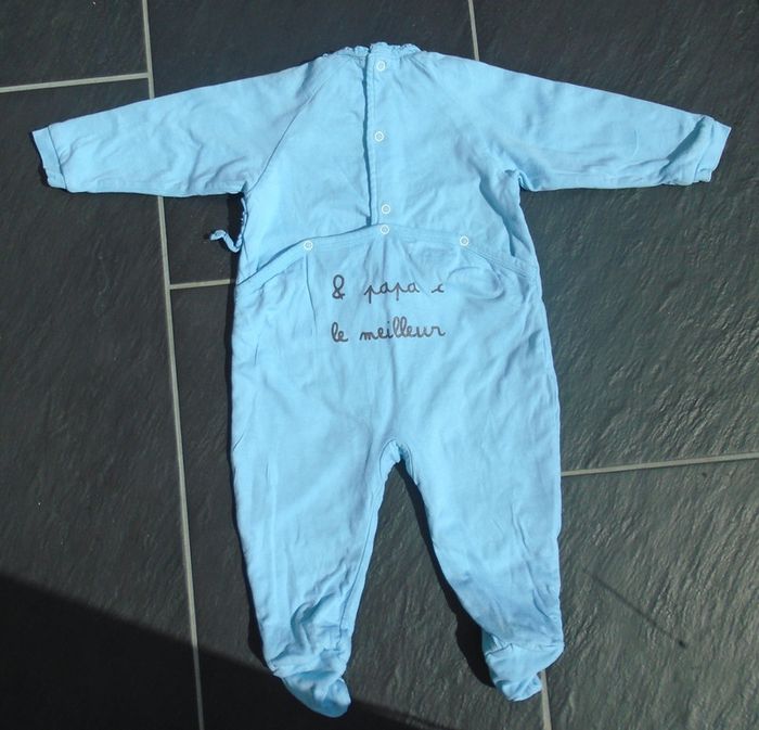 Adorable pyjama garçon 9 mois (71 cm) 3 pommes - photo numéro 3