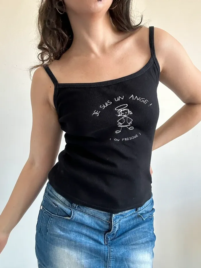 Top débardeur Y2K vintage 2000s taille S - photo numéro 4
