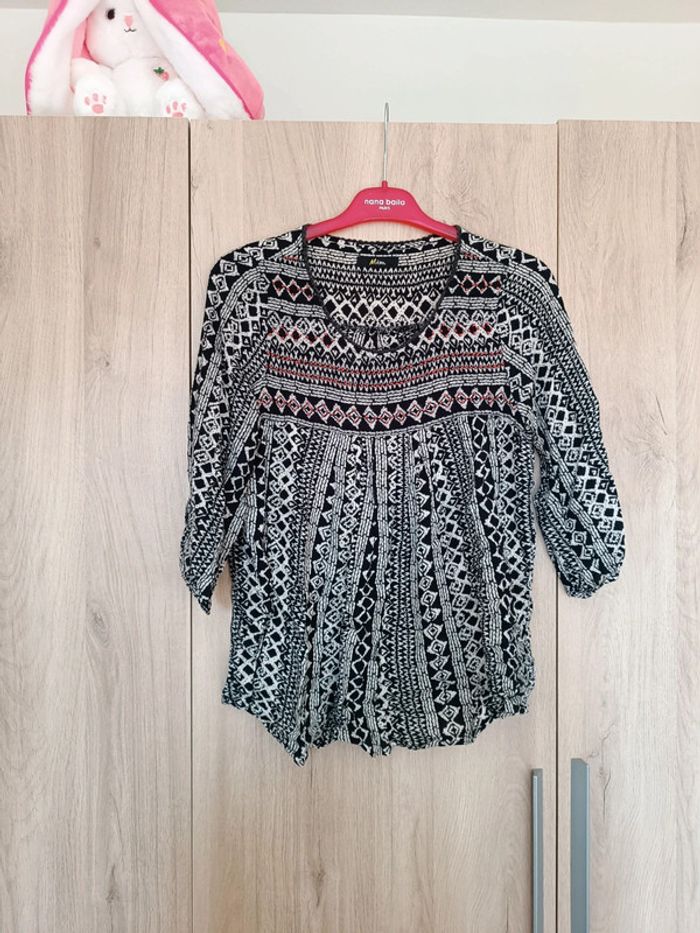 Blouse ethnique femme taille s