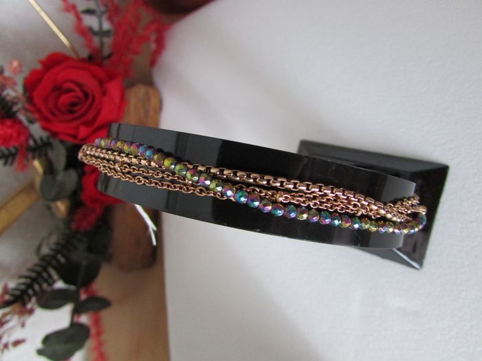 Parure collier + bracelet Rosalie Lys'or - photo numéro 4