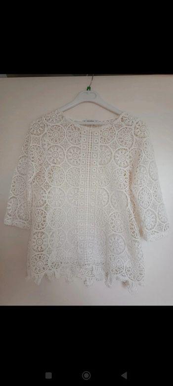 Pull crochet mi saison taille M