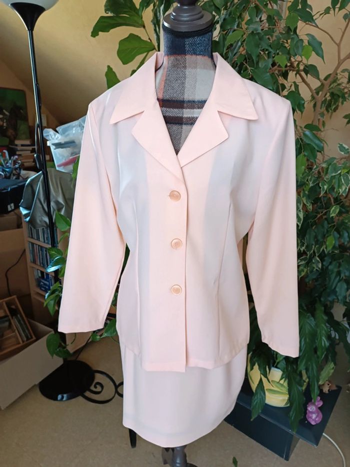 Ensemble jupe abricot