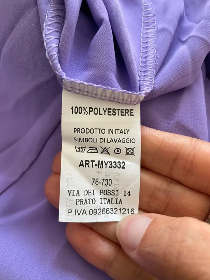 Blouse neuf New Collection mauve / lilas à volants | Taille 38 - photo numéro 9