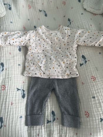 Ensemble réversible bébé 1 mois
