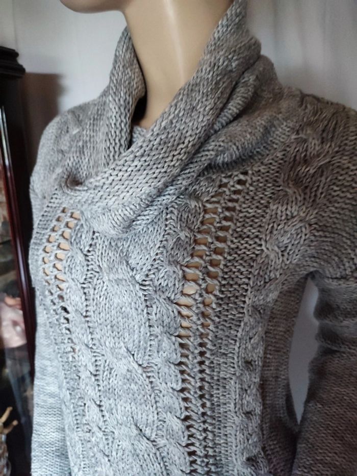 Pull gris - photo numéro 3