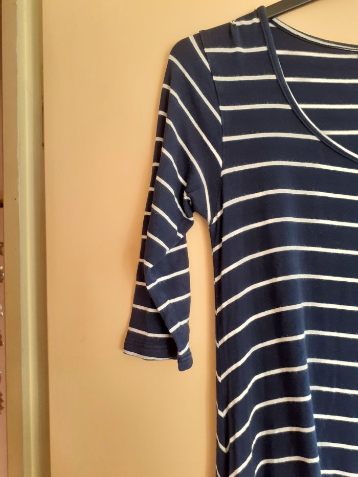 Envie de Fraise - Robe maternité Marinière - Marine/Blanc - T36/38 - photo numéro 4