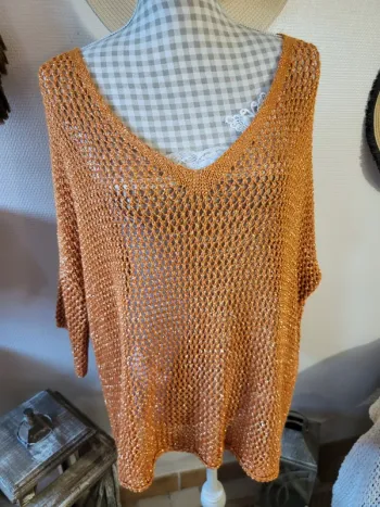 Pull ajourée overside