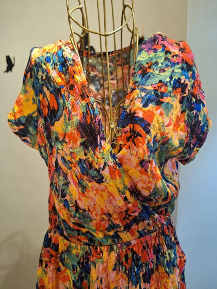 Robe asymétrique multicolore - photo numéro 2
