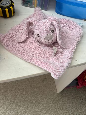 Doudou carré lapin