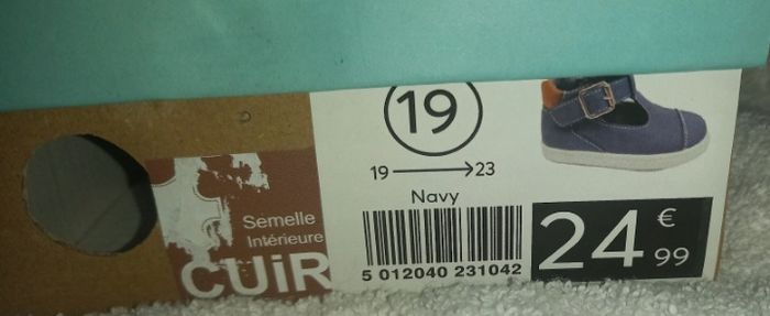Chaussure garçon t 19 - photo numéro 6