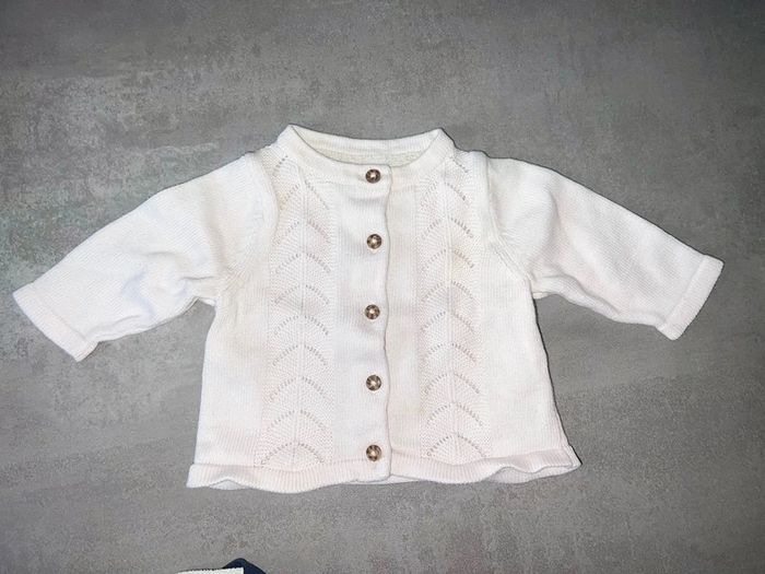 Gilet taille 3 mois fille tape à l’œil rose pale