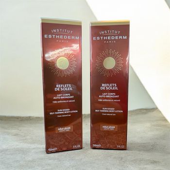 Lot 2 esthederm reflets de soleil lait corps auto-bronzant