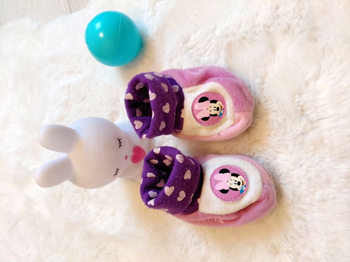 Chaussons roses Minnie Mouse