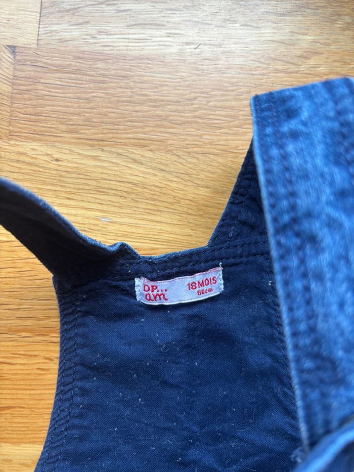 Salopette en jean dpam 18 mois fille - photo numéro 2