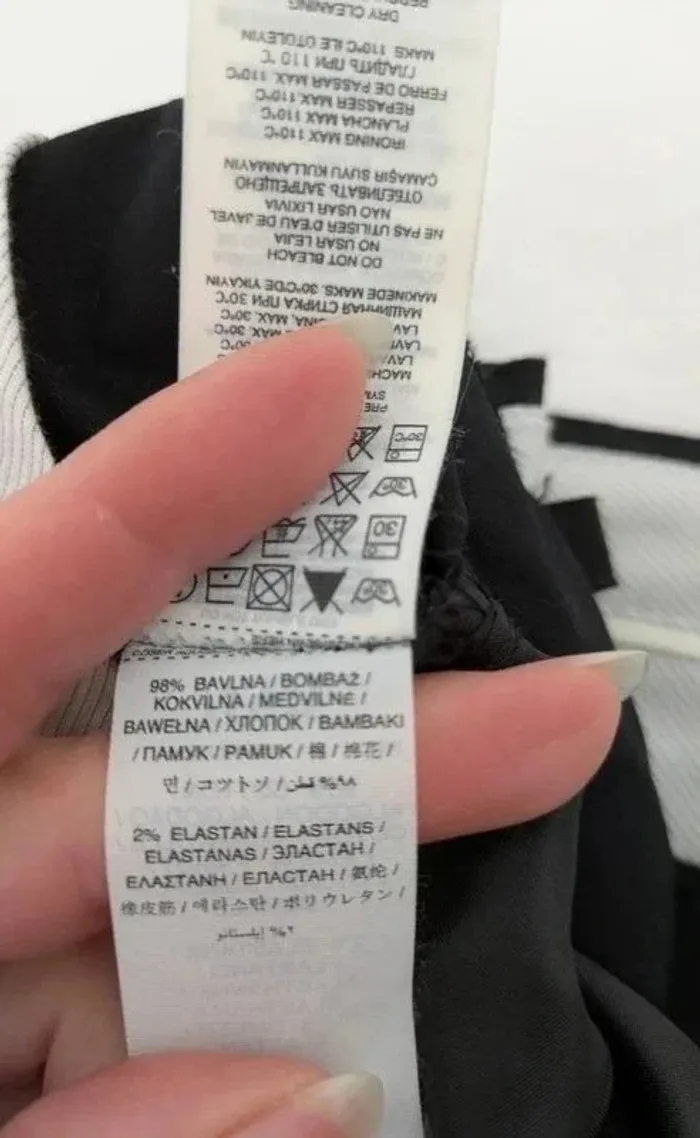 Pantalon noir en coton - Mango - taille 38 - photo numéro 5
