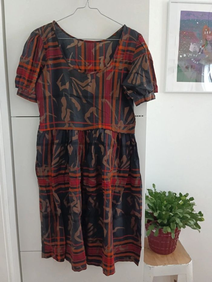 Robe vintage en coton léger de la marque René Derhy.
