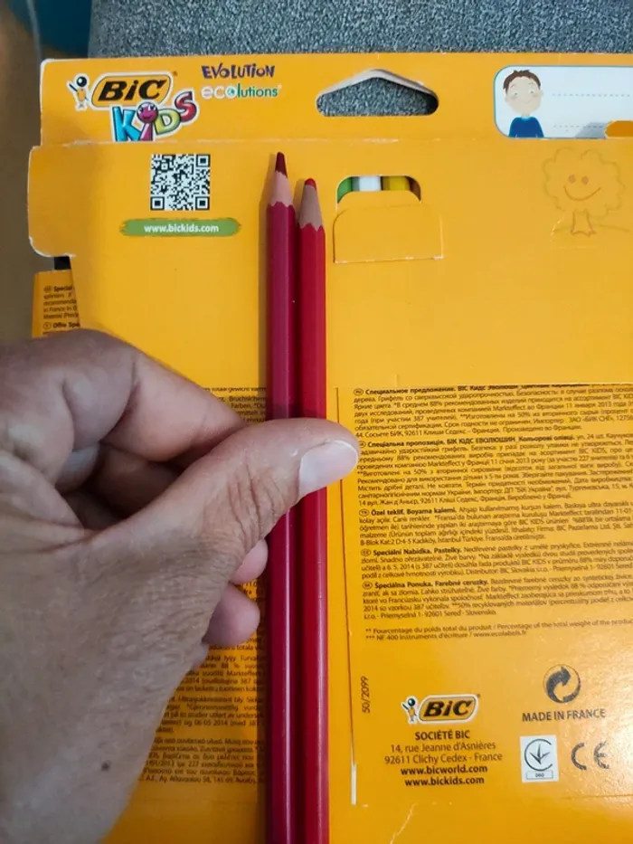 Lot de 24 crayons de couleur bic kids - photo numéro 8