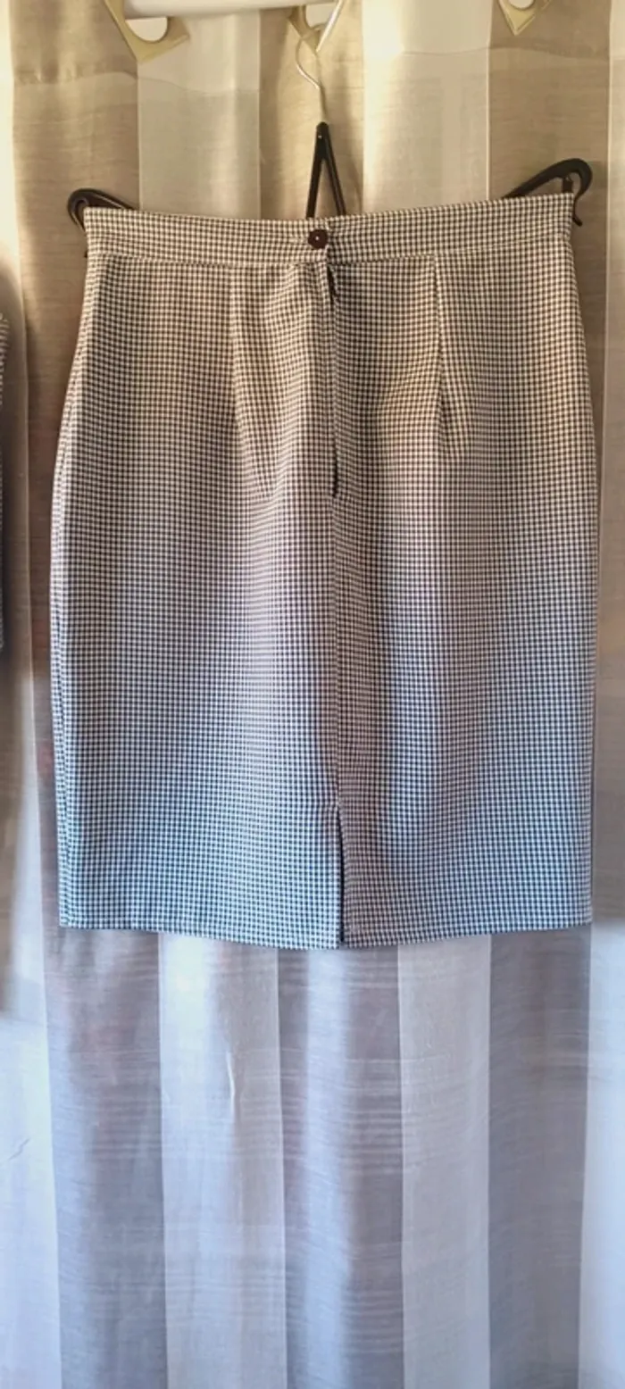 Ensemble tailleur jupe femme à carreaux - photo numéro 10