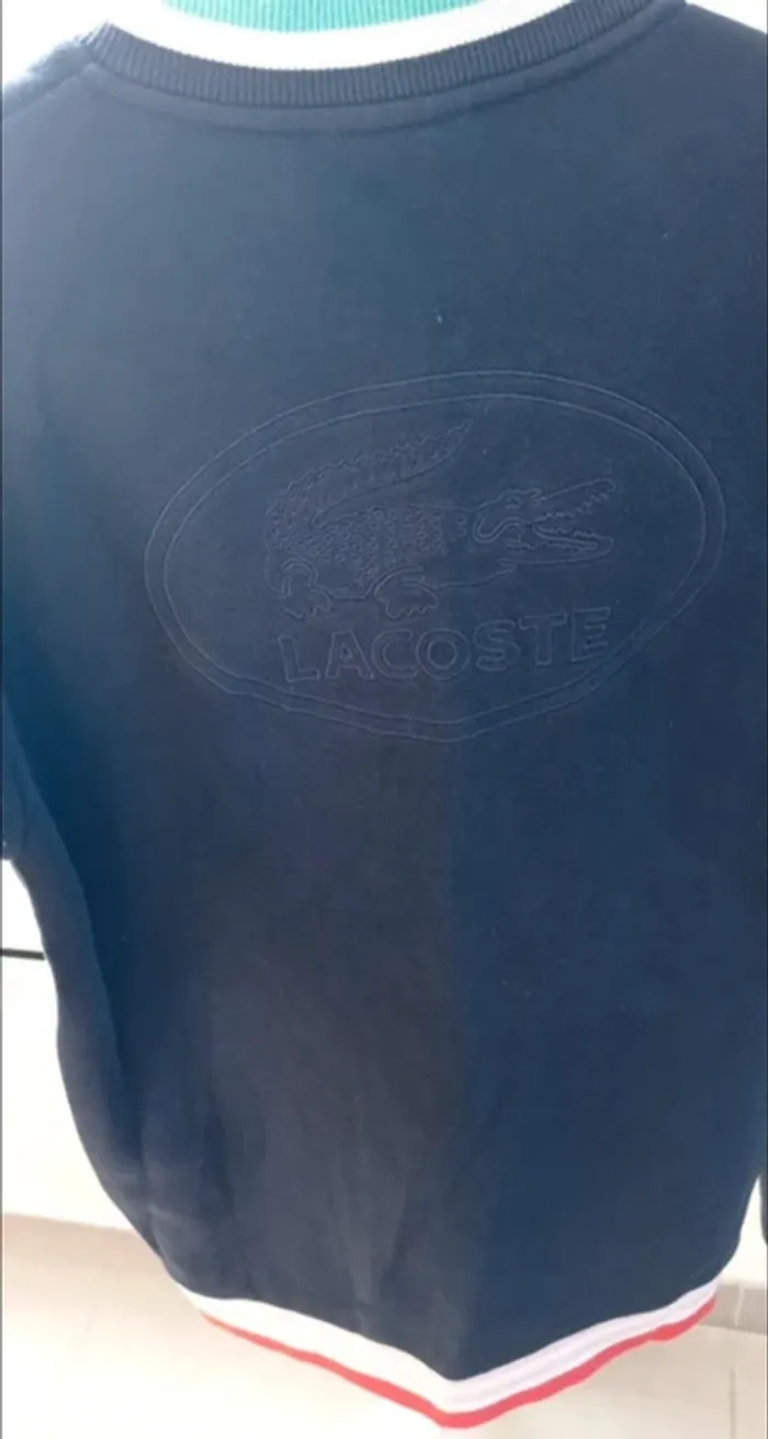 Veste zippée Lacoste garçon - Taille 12 ans - Très bon état - photo numéro 6