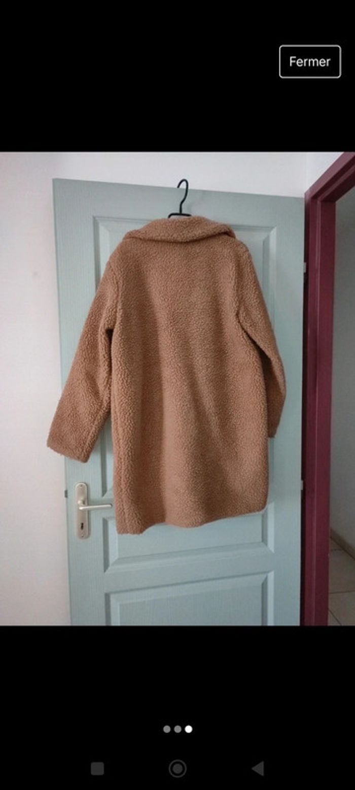Manteau marron clair taille M/L - photo numéro 3