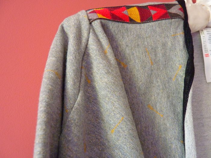 Gilet fille catimini 14 ans gris or designed in france neuf - photo numéro 2