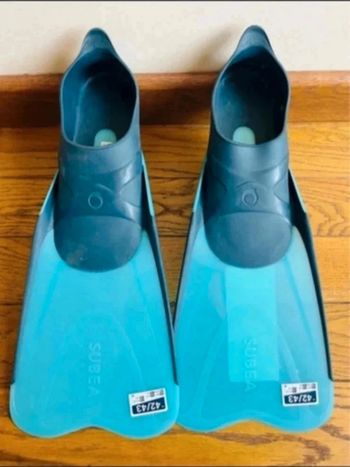 Chaussures aquatiques 42-43 neuf bleu subea palme mer piscine océan plongée