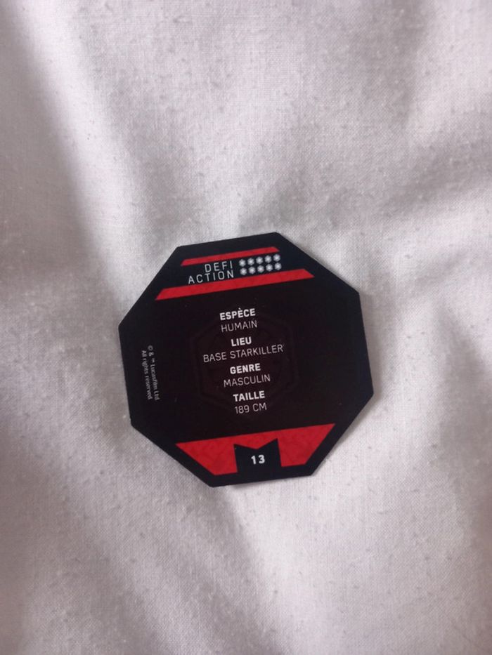 Carte jeton brillante Star Wars 13 Kylo Ren - photo numéro 2