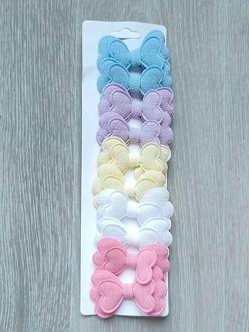 Lot de 10 barrettes à cheveux enfant