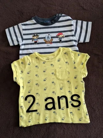 Lot de t-shirts été 2ans garçon