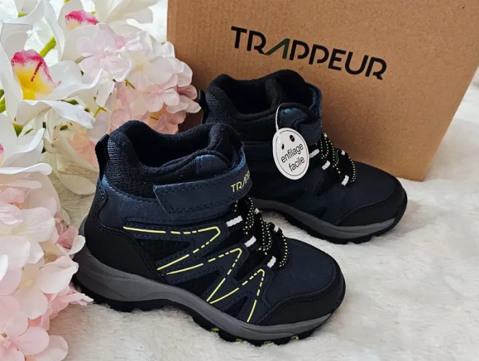 Bottes Bottines Scratch Élastique Enfilage Facile Trappeur T25