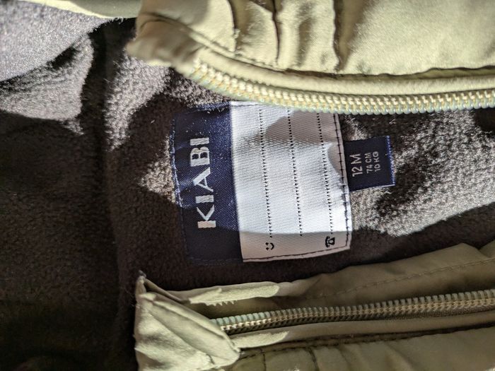 Veste hiver 12 mois kaki kiabi - photo numéro 2