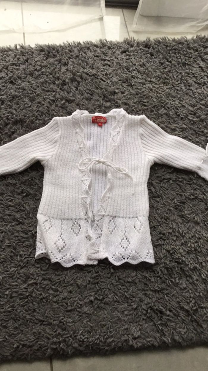 Gilet blanc 5 ans Vynil Fraise