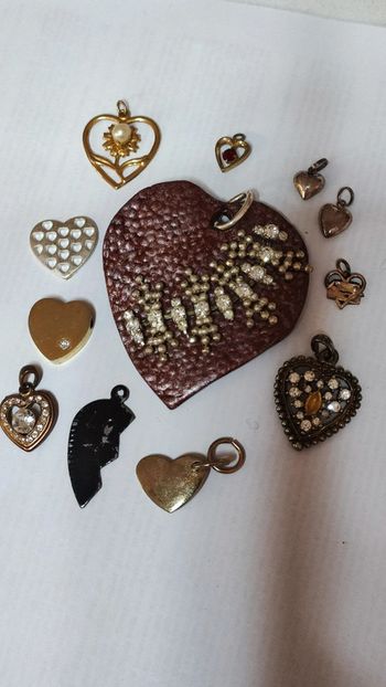 Lot pendentifs coeur