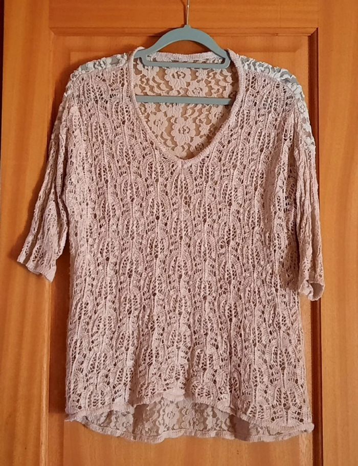 Haut vieux rose taille M