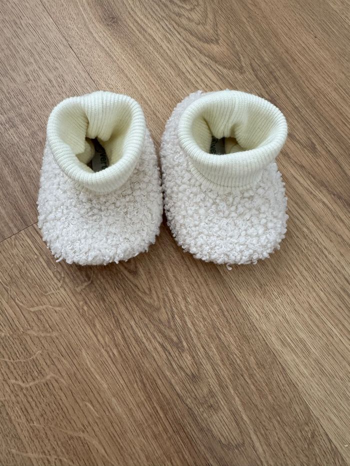 Chaussons vertbaudet bébé beige - photo numéro 1