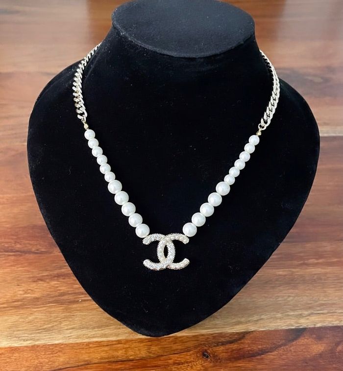 Collier en perle acier inoxydable