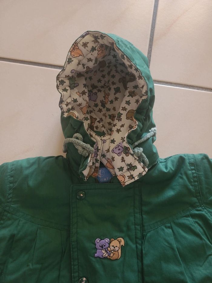 Combinaison chaude verte avec capuche - photo numéro 2