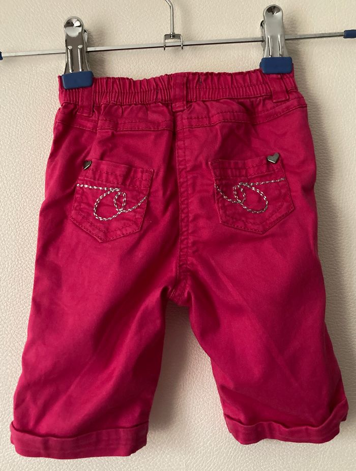 pantalon en toile de coton taille 6 mois - photo numéro 3