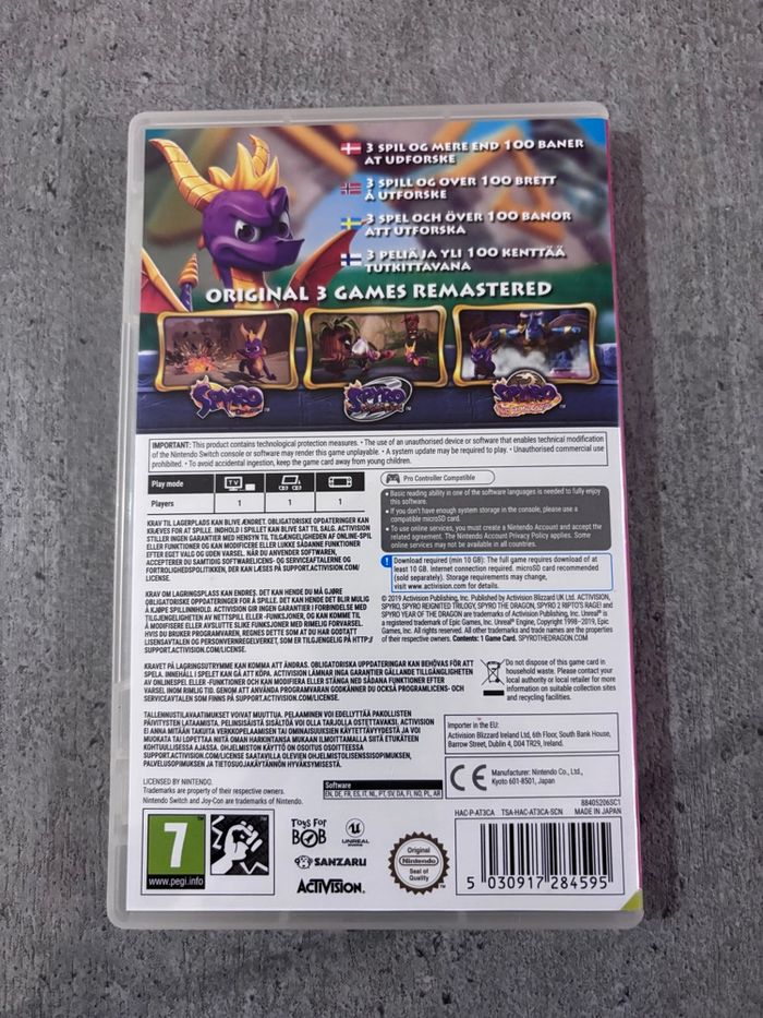 Jeu Spyro switch - photo numéro 2