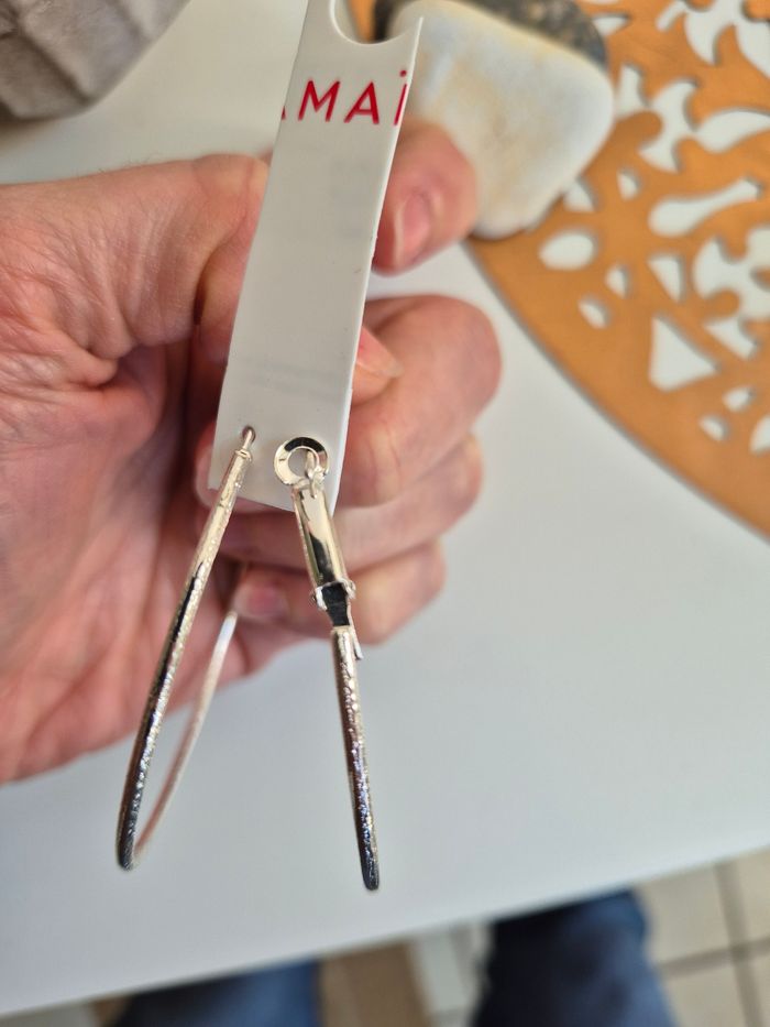 Paire de créoles arpentées - photo numéro 3
