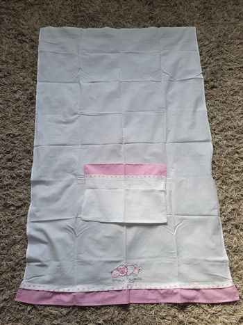 Drap plat + taie d'oreiller