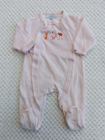 🔸 Pyjama velours côtelé Nightwear Tex – 3 mois 🔸