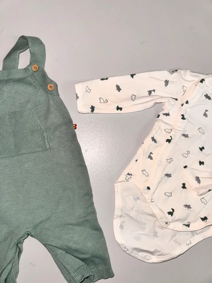 Ensemble body et salpêtre en maille obaibi 1 mois - photo numéro 2