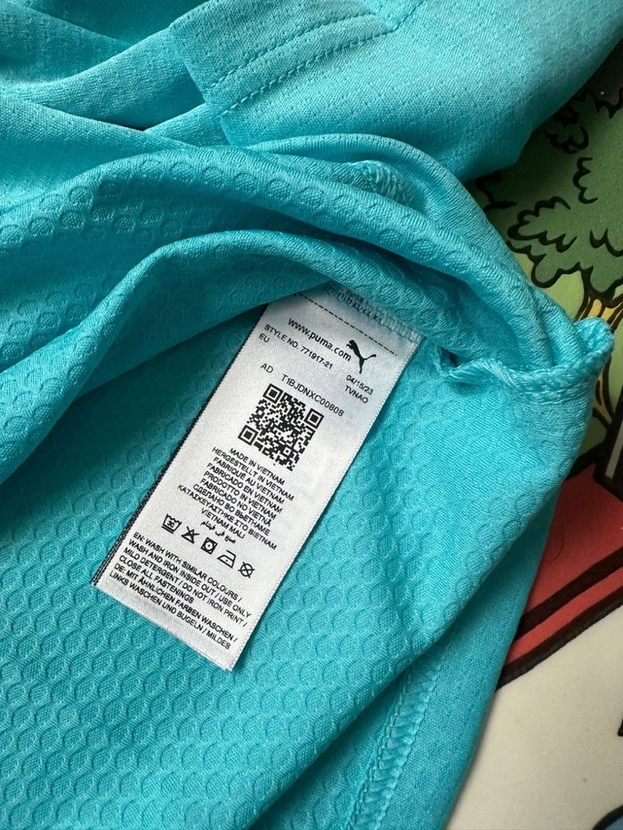 Haut zipp entrainement OM Puma Neuf - photo numéro 4